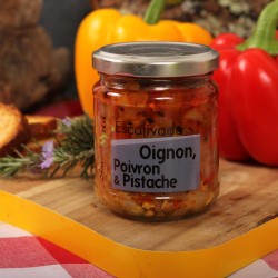 Escalivada oignon, poivron et pistache (180gr)