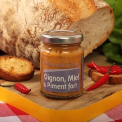 Velours de crème oignon, miel et piment (95gr)